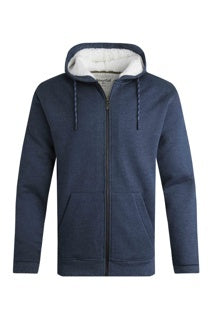 Camborne Borg Lined Full Zip Hoodie Navy