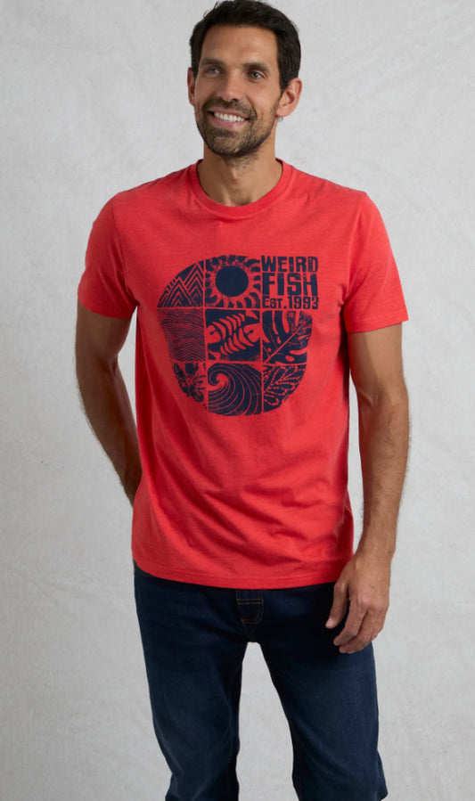 SUMMER SECTOR ECO GRAPHIC T-SHIRT RETRO RED