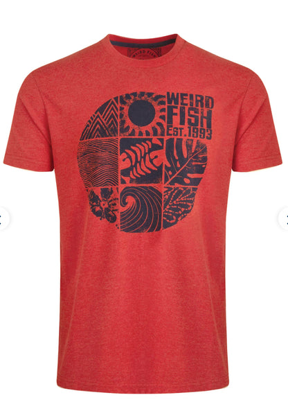 SUMMER SECTOR ECO GRAPHIC T-SHIRT RETRO RED