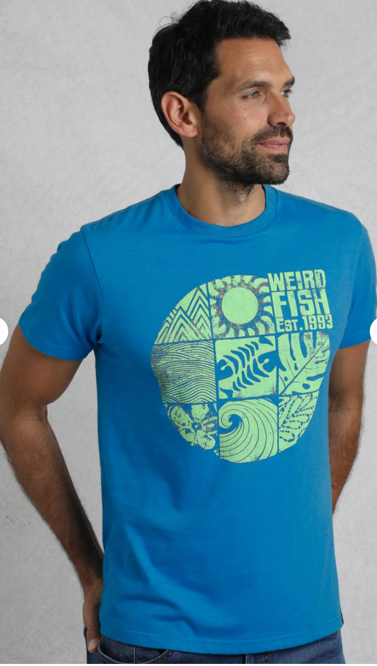 Summer Sector Eco Graphic T-Shirt Lagoon Blue