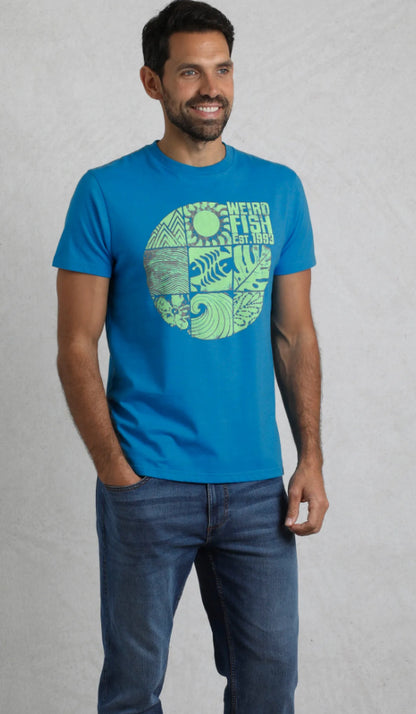 Summer Sector Eco Graphic T-Shirt Lagoon Blue