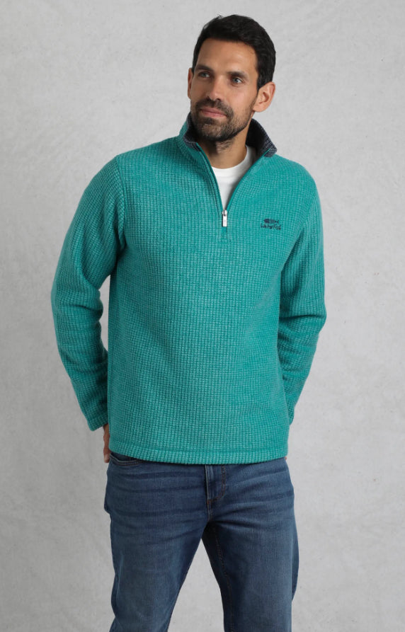 Newark Eco 1/4 Zip Grid Fleece Viridis