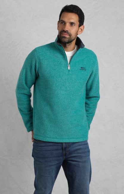 Newark Eco 1/4 Zip Grid Fleece Viridis