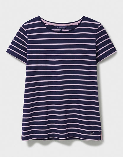 Breton T-Shirt in Navy and Pink