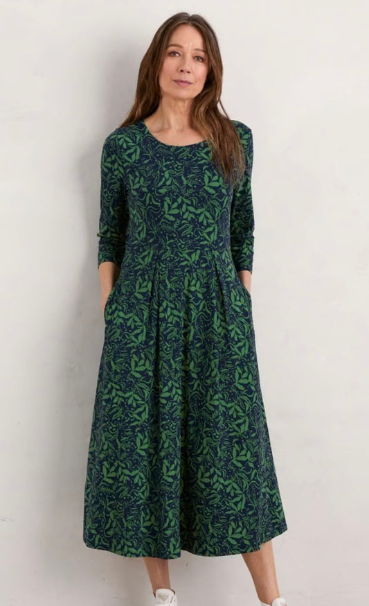 VERONICA DRESS Wandering Peas Maritime