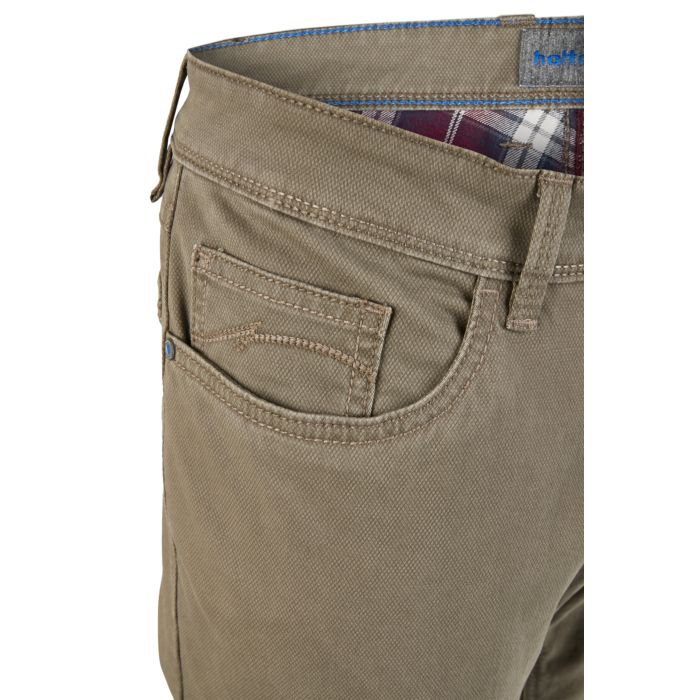 Henk 689045/8252/31  5 PKT THERMAL DK BEIGE TROUSERS